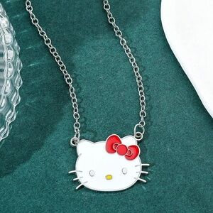 NWT Hello Kitty Enamel Pendant Necklace
